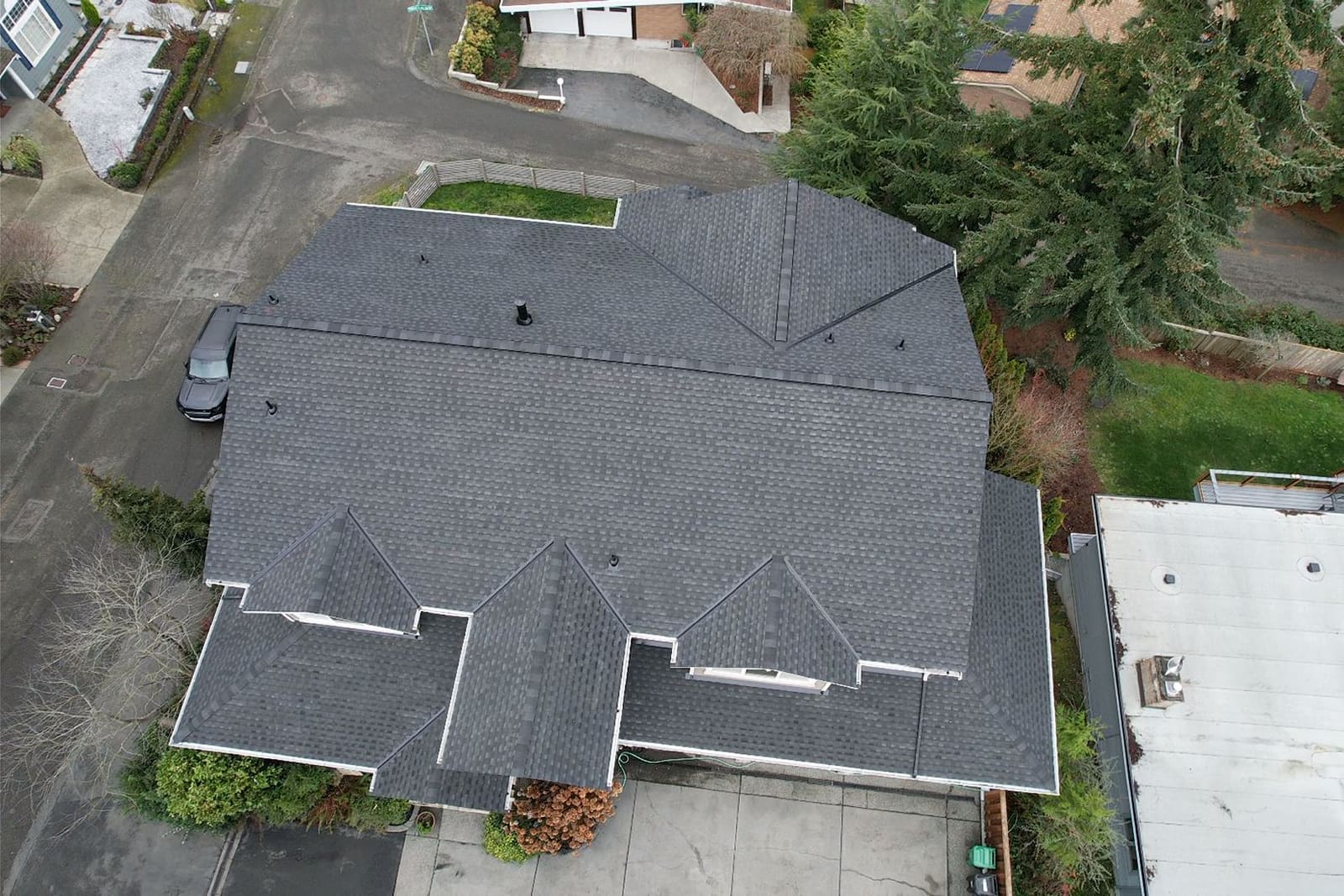New Shingle Roof Installation — completed roof